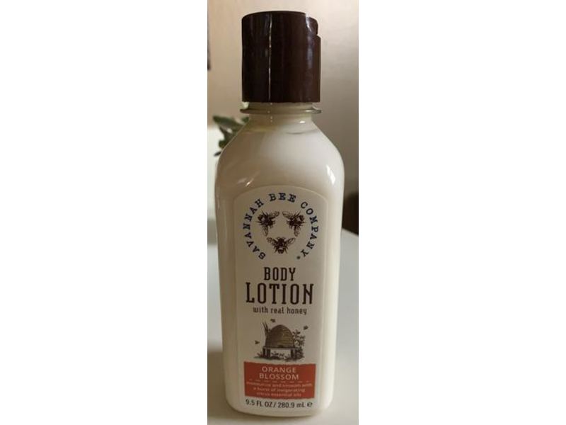 Savannah Bee Company Body Lotion, Real Honey, Orange Blossom, 9.5 fl oz/280.9 mL