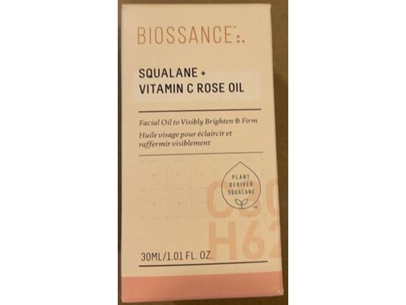 Biossance Squalane + Vitamin C Rose Oil, 1.01 fl oz/30 mL