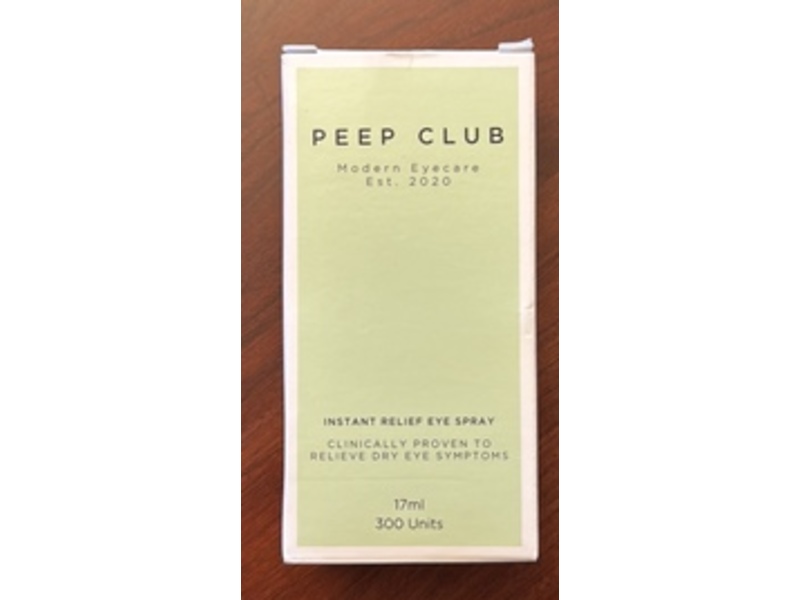 Peep Club Instant Relief Eye Spray, 17mL