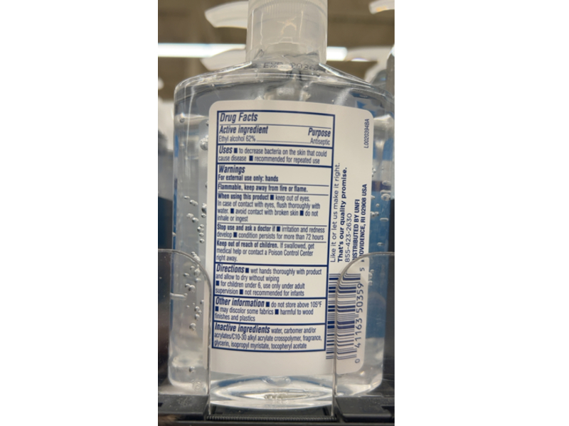 Equaline Moisturizing Hand Sanitizer, Vitamin E, 8 fl oz/236 mL