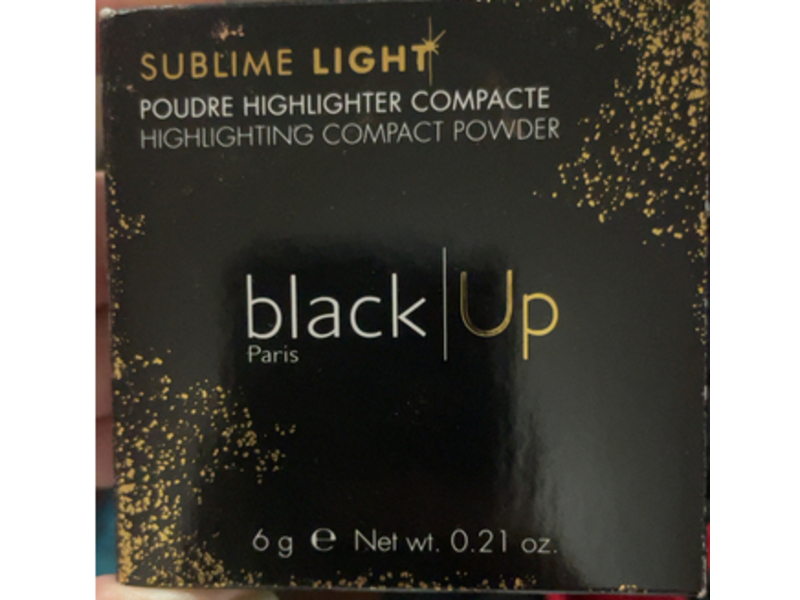 Black Up Sublime Light Highlighter Compact Powder ON°05, Gold, 0.21 oz/6 g