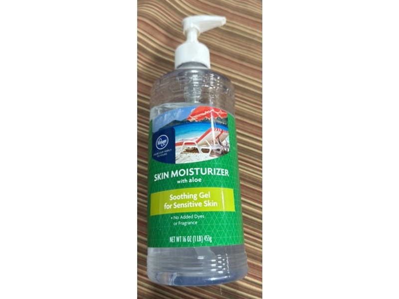 Kroger Skin Moisturizer Soothing Gel, Aloe, 16 oz/453 g