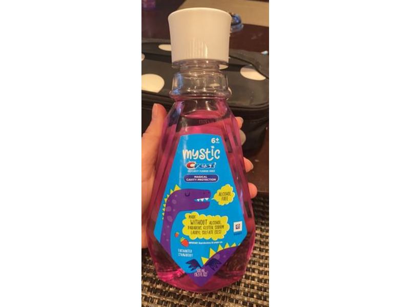 Crest Mystic Kid's Mouthwash,Strawberry, 16.9 fl oz/500 mL
