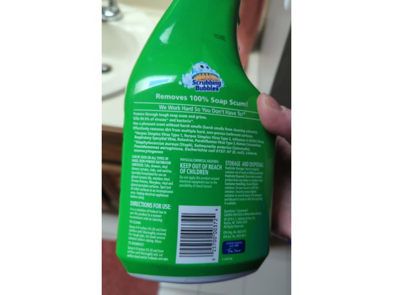SC Johnson Scrubbing Bubbles Bathroom Grime Fighter, Floral Fusion, 32 fl oz/946 mL