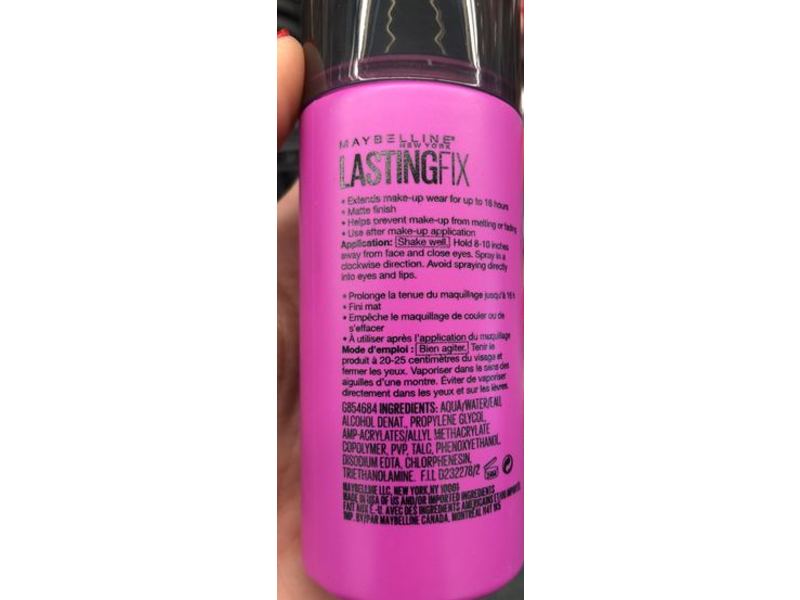 Maybelline New York Lasting Fix Make-Up Setting Spray, Matte Finish, 3.4 fl. oz/100 mL