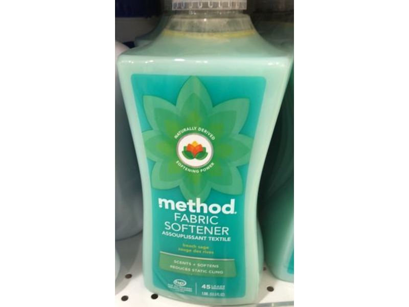 Method Fabric Softener, Beach Sage, 45 Loads, 53.5 fl oz/1.58 L