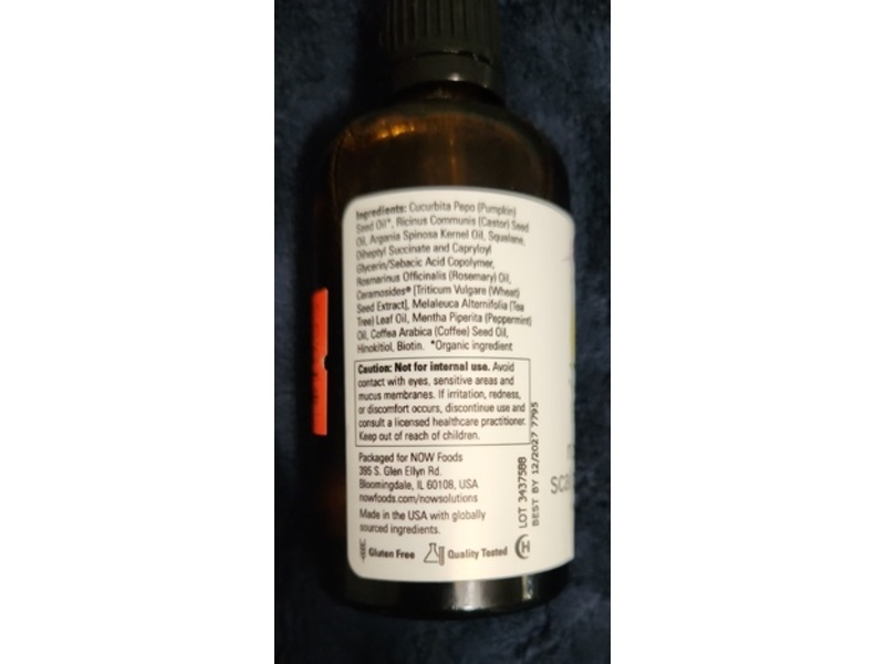 Now Solutions Renew & Nourish Scalp & Hair Oil, Rosemary, 2 fl oz/59 mL