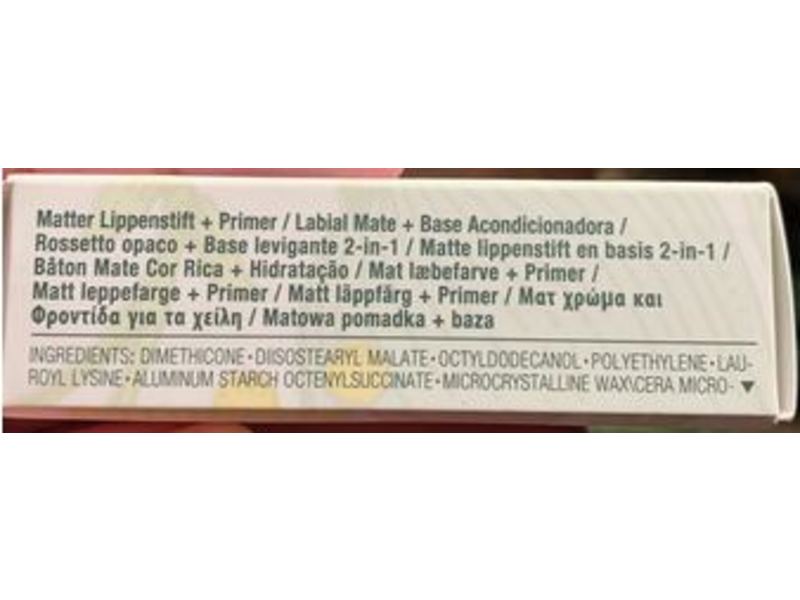 Clinique Pop Matte Lip Colour + Primer, Peony Pop, 0.13 oz/3.9 g