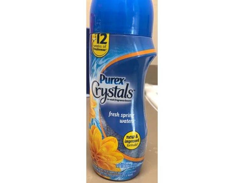 Purex Crystals In-Wash Fragrance Booster, Fresh Spring Waters, 15.5 oz/439 g, Pack Of 2