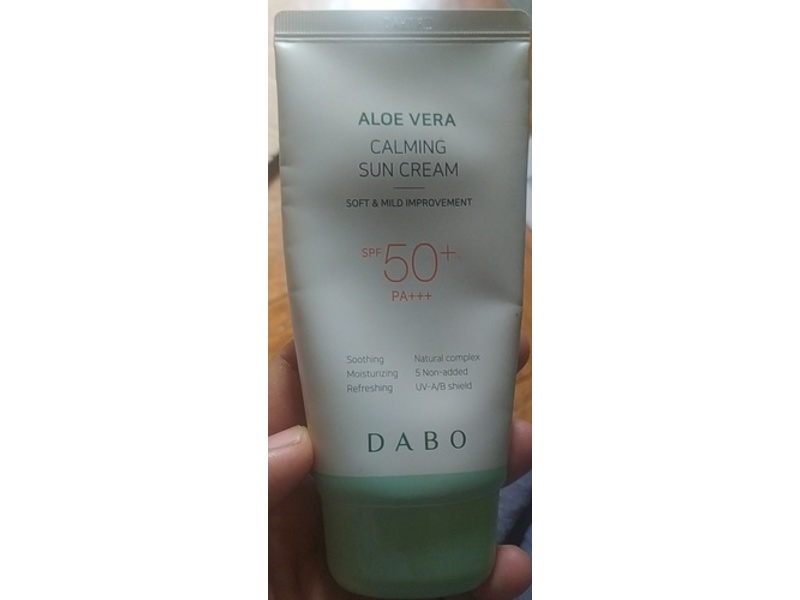 Dabo Calming Sunscreen, SPF 50+ PA+++, Aloe Vera, 70 mL
