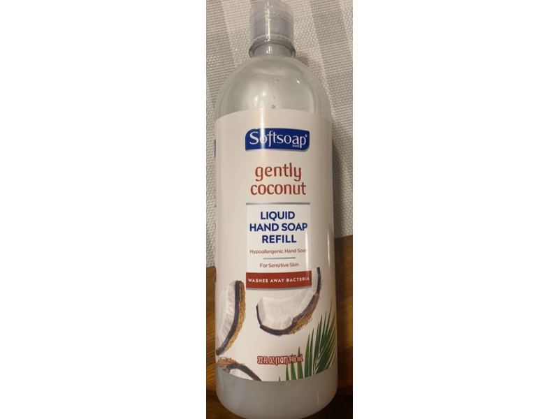 Softsoap Gently Liquid Hand Soap Refill, Coconut, 32 fl oz
