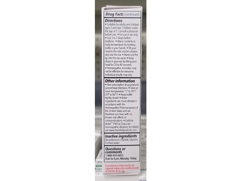 TRP The Relief Products Natural Ears Earache Relief Drops, 0.33 fl oz/100 mL
