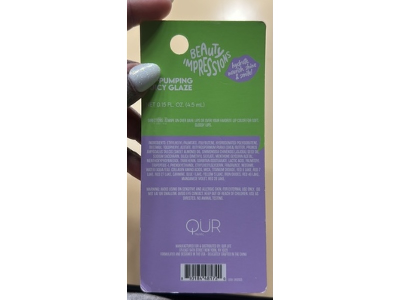 Beauty Impressions Lip-Plumping Juicy Glaze, 0.15 fl oz/4.5 mL