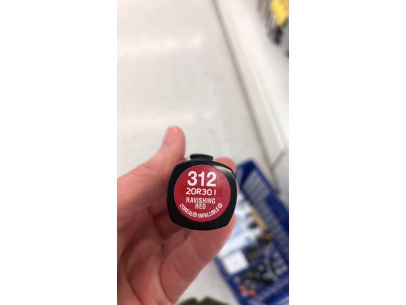 L'Oreal Paris Infallible Le Rouge, Ravishing Red, 0.09 Ounces