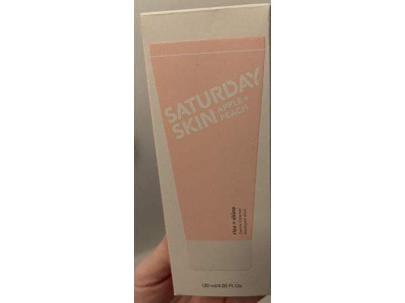 Saturday Skin Face Cleanser, Apple + Peach, 4.05 fl oz/120 mL