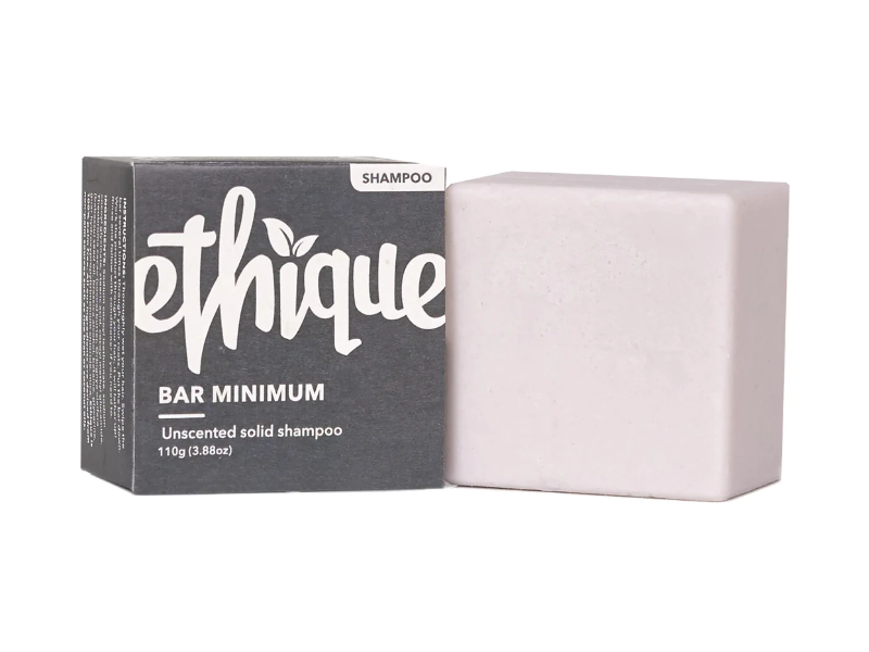 Ethique Bar Minimum Shampoo, Unscented, 3.88 oz/110 g