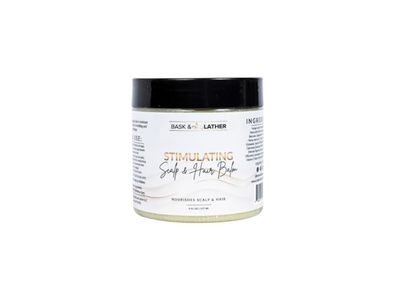 Bask & Lather Stimulating Scalp and Hair Balm, 6 fl oz/177 mL