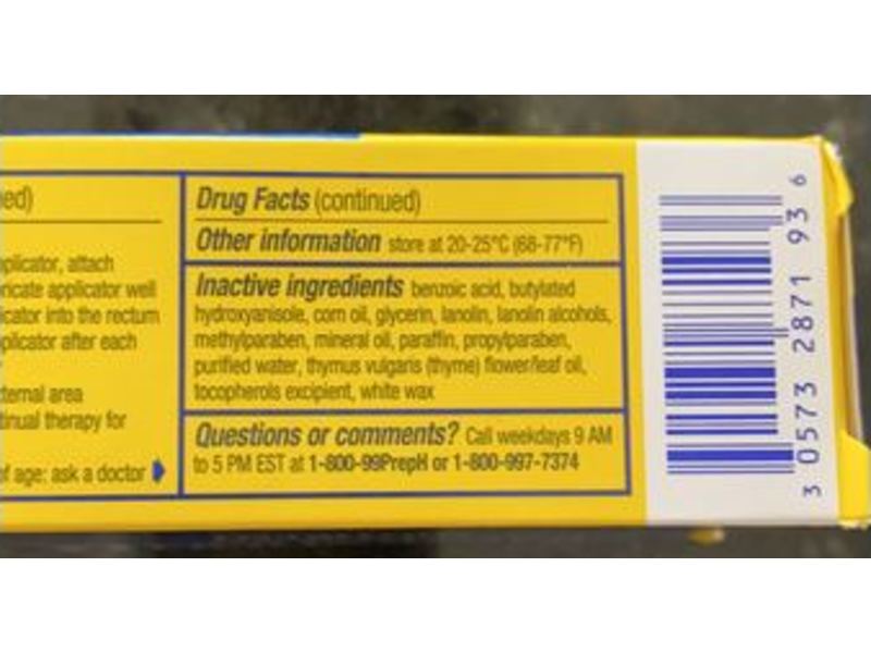 Preparation H Hemorrhoidal Ointment, 1.0 oz/28 g