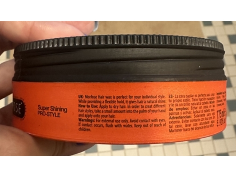 Morfose Super Shining Pro-Style Hair Gel Wax, Super Aqua, 5.92 fl oz/175 mL