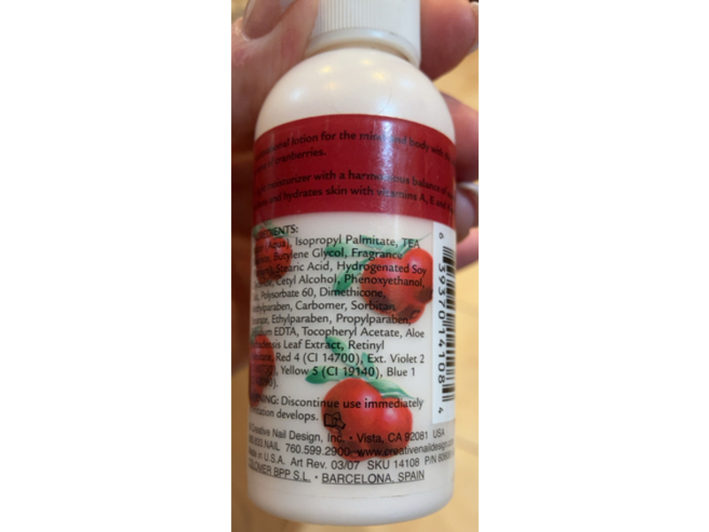 Creative Scentsations Hand & Body Lotion, Granberry, 2 fl oz/59.2 mL