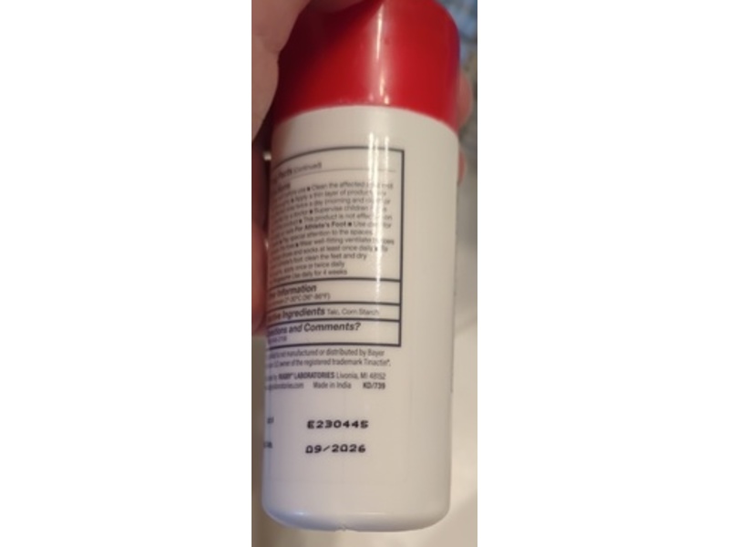 Rugby Tolnaftate 1% Antifungal Powder, 1.5 oz/45 g