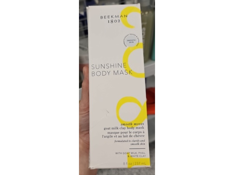 Beekman 1802 Sunshine Goat Milk Clay Body Mask, 8 fl oz/237 mL