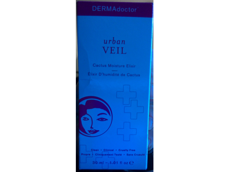 DERMAdoctor Cactus Moisture Elixir, Urban Veil, 1.01 fl oz/30 mL