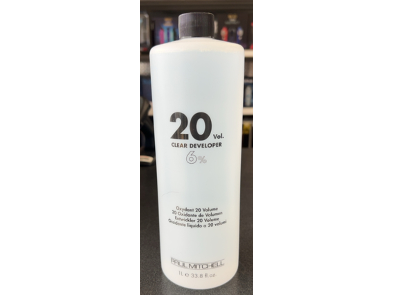 Paul Mitchell Clear Developer 6%, 20 Vol, 33.8 fl oz/1 L