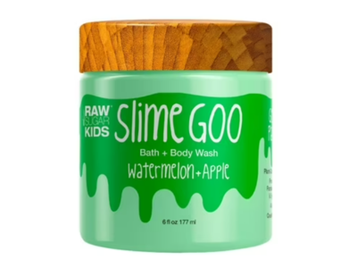 Raw Sugar Kids Slime Goo Bath + Body Wash, Watermelon + Apple, 6 fl oz/177 mL, 3 Count