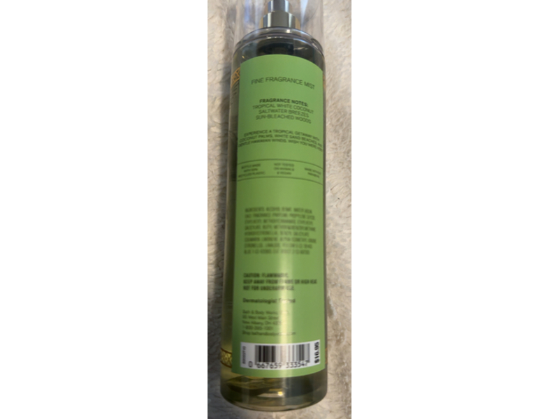 Bath & Body Works Body Mist, Waikiki, 8 fl oz/235 mL
