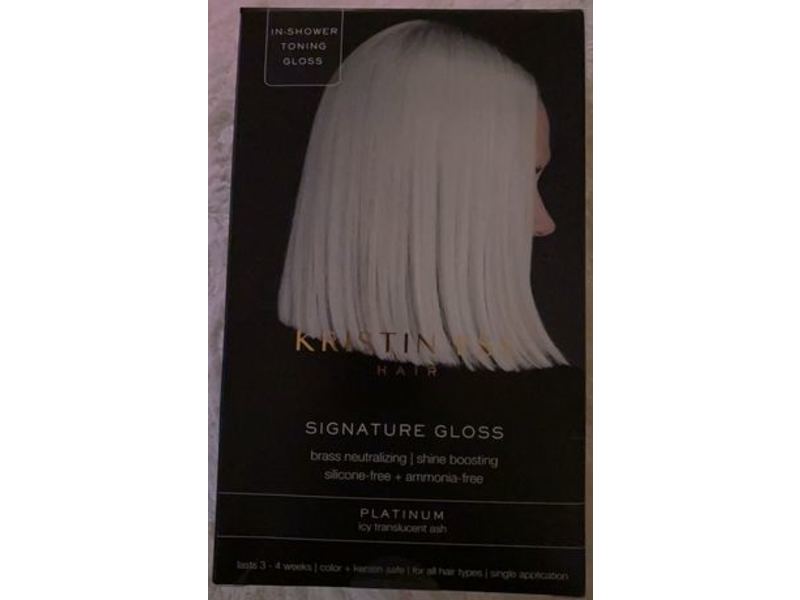 Kristin Ess Signature Gloss, Silicone-Free + Ammonia-Free, Platinum, 1 Application
