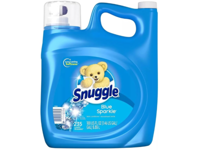 Snuggle Fabric Conditioner, Blue Sparkle, 235 Loads, 188 fl oz/5.55 L