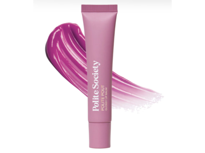 Polite Society Pout Glossy Lip Balm, Bumbleberry, 0.5 oz/15 g