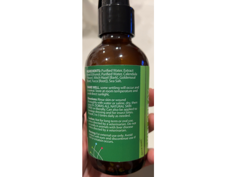 Dr. Dobias All Natural Herbal Skin Spray, 4 fl oz/120 mL