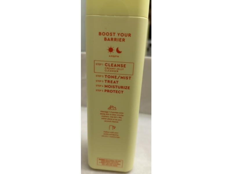 Byoma Creamy Jelly Cleanser Refill, Tri-Ceramide Complex + Licorice Root & Green Tea, 5.91 fl oz/175 mL