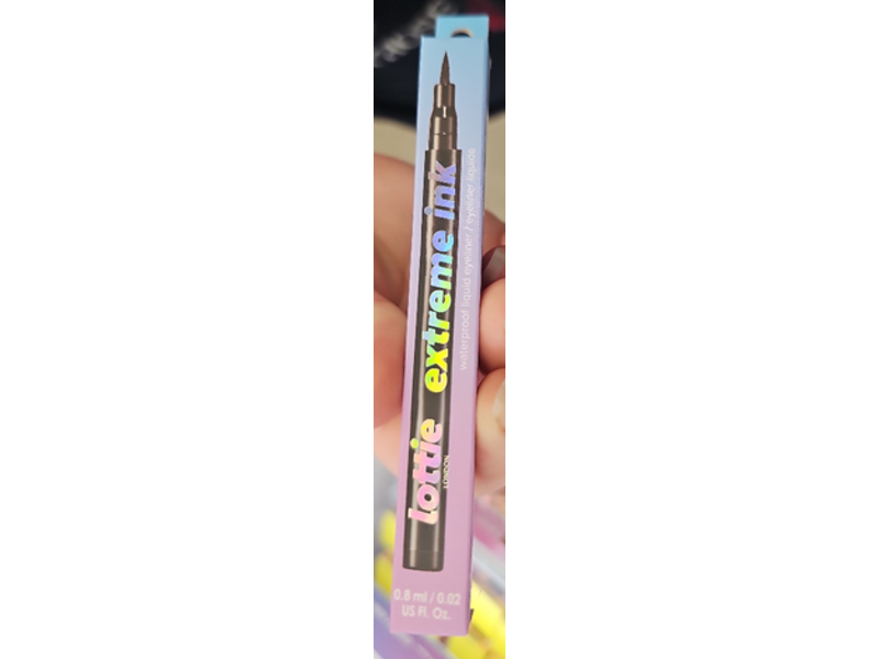 Lottie Extreme Ink Liquid Eyeliner, Black, 0.02 fl oz/0.8 mL