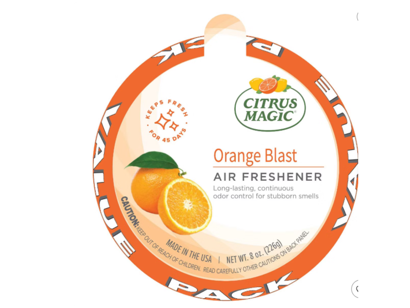 Citrus Magic Solid Air Freshener, Orange Blast, 8 oz/226 g