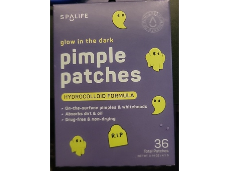 Spalife Glow In The Dark Pimple Patches, Spooky Squad Halloween, 0.14 oz/4.1 g, 36 Patches