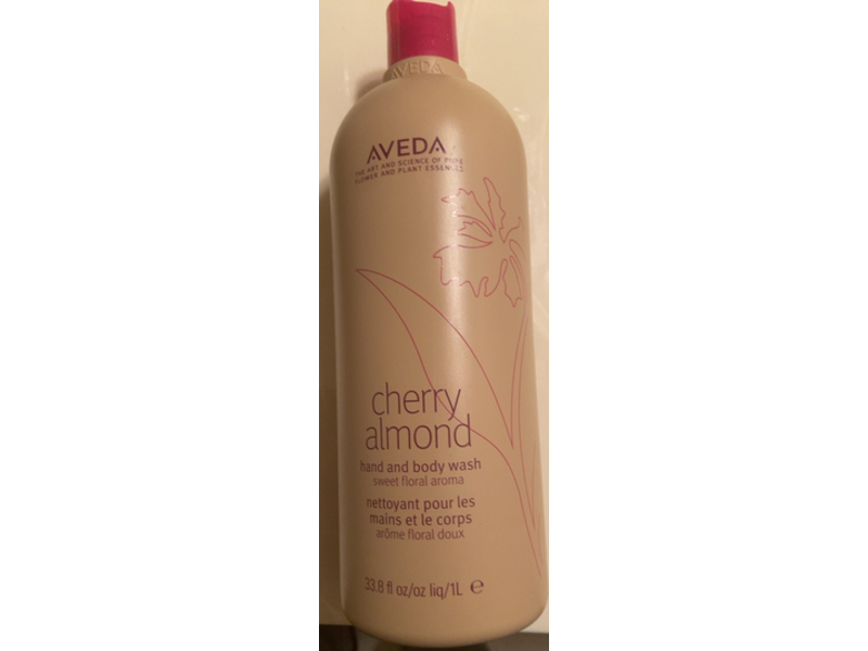 Aveda Hand & Body Wash, Cherry Almond, 33.8 fl oz/1 L