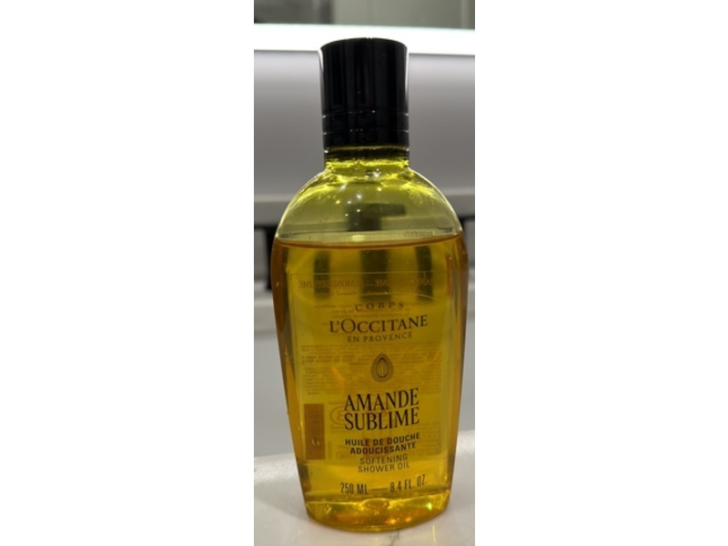 L'Occitane En Provence Almond Sublime Softening Shower Oil, 8.4 fl oz/250 mL