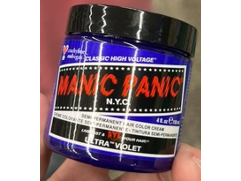 Manic Panic Semi Permanent Hair Color Cream, Ultra Violet, 4 fl oz/118 mL