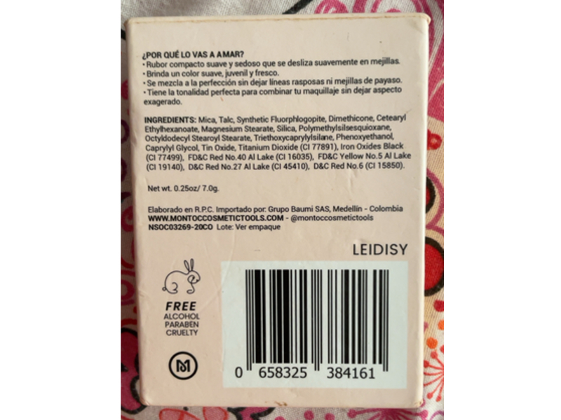 Montoc Blush, Leidisy, 0.25 oz/7.0 g