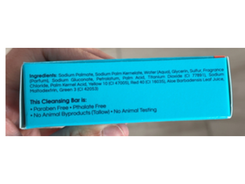 Dermisa Sulfur Bar, Aloe Vera, 3.0 oz/85 g