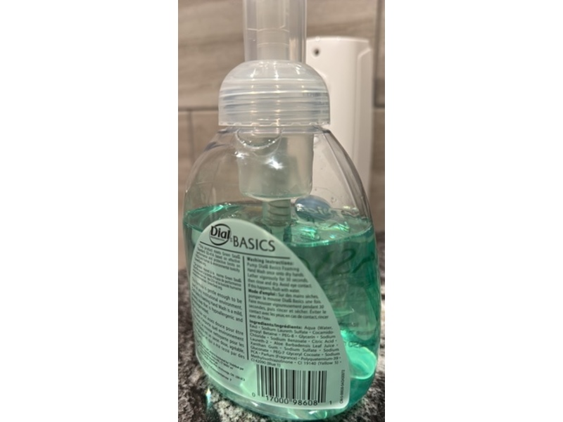 Dial Basics Foam Hand Soap, 15.2 fl oz/450 mL, Pack of 4