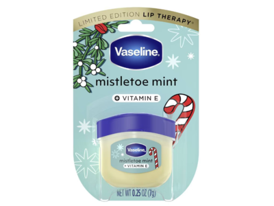 Vaseline Holiday Limited Edition Lip Therapy, Mistletoe Mint + Vitamin E, 0.25 oz/7 g