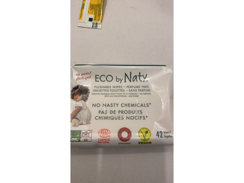 Naty Eco-Sensitive Toddler Wipes - Resealable Top - 42 ct