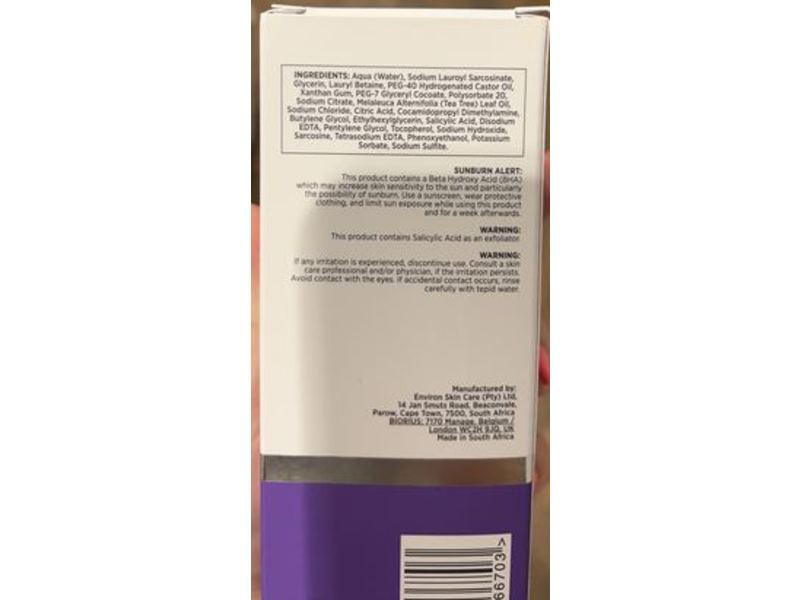 Environ Focus Care Clarity+ Sebu-Wash Gel Cleanser, Botanical Infused, 150 mL