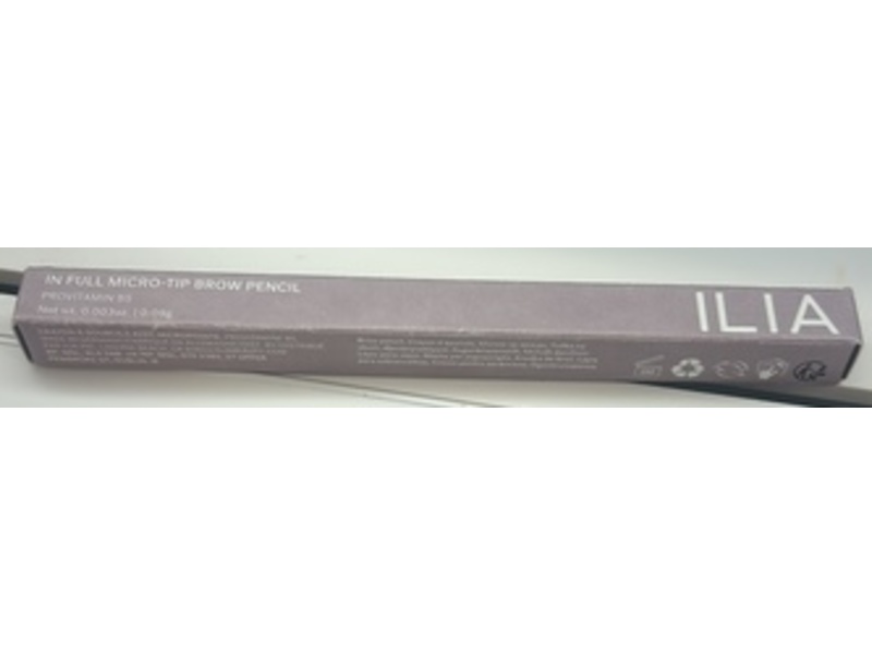 ILIA In Full Micro-Tip Brow Pencil, Dark Brown, 0.003 oz/0.09 g