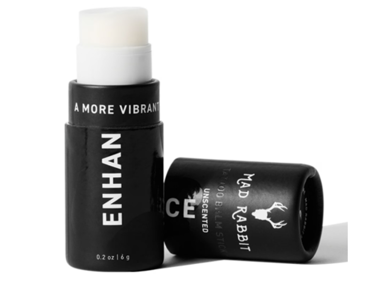 Mad Rabbit Enhance Tattoo Balm Stick, Unscented, 0.2 oz/6 g
