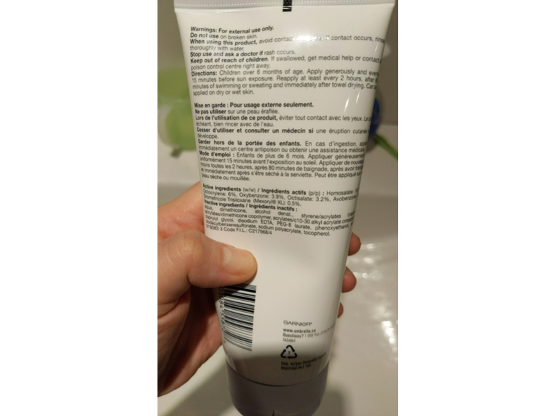 Garnier Ombrelle Kids Enfants Wet'n Protect Sunscreen Lotion, SPF 60, 200 mL